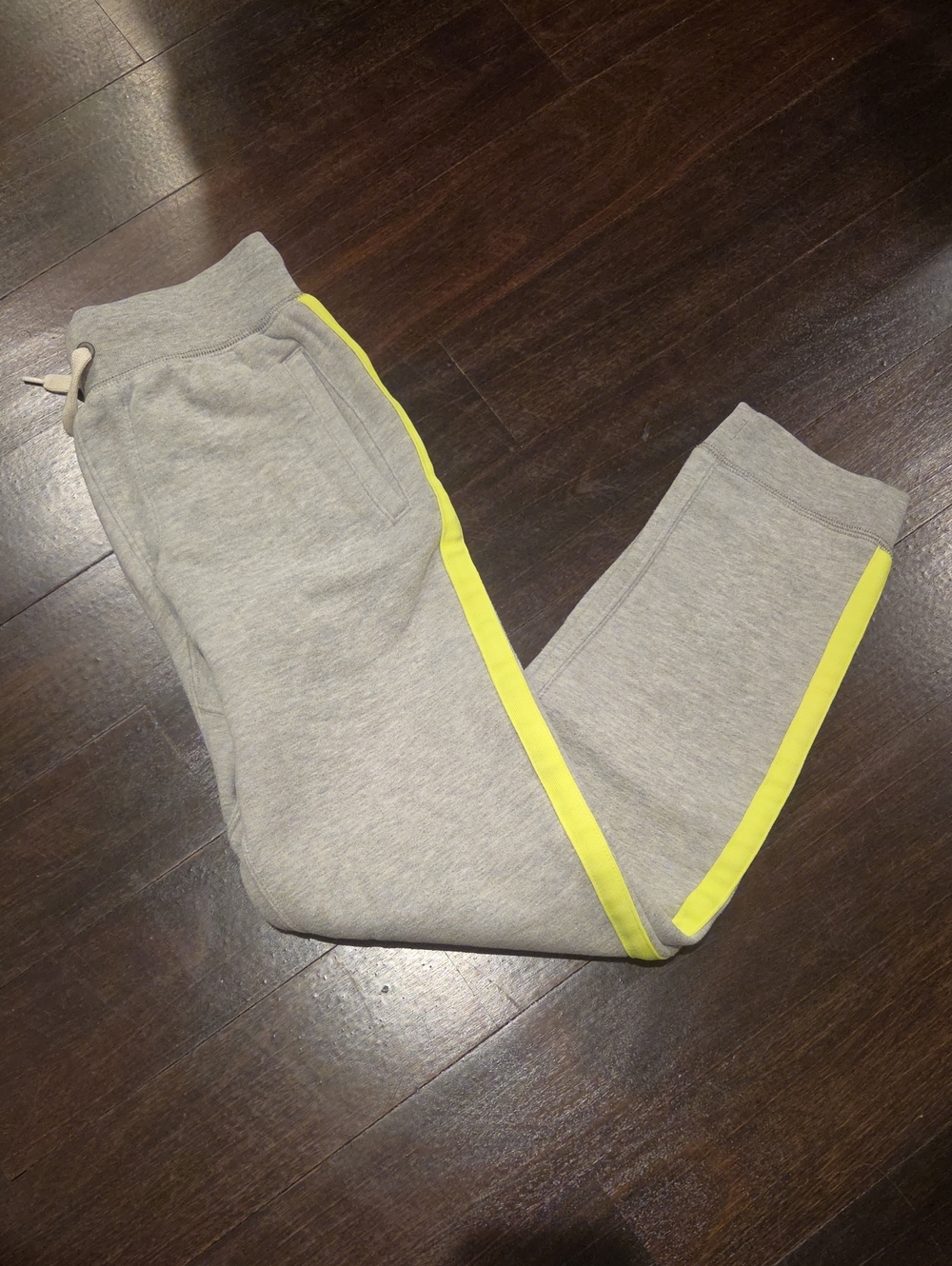 GAP KIDS GRAY AND NEON YELLOW GREEN SWEATPANTS JOGGERS PANTS SZ XL (12) $45
